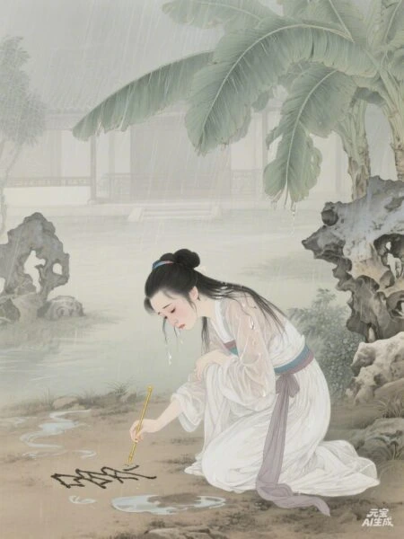 蔷薇写字